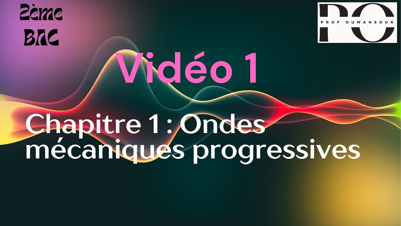 Chapitre 1 ondes mécaniques progressives