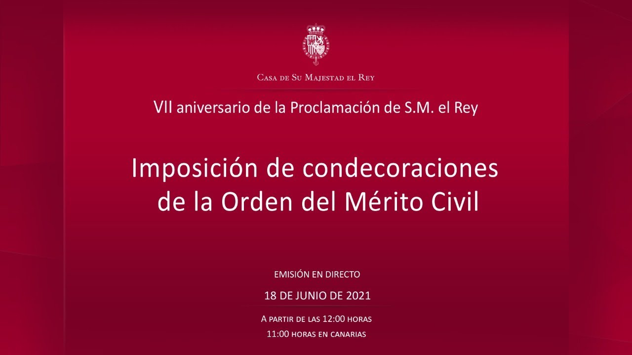 Imposición de condecoraciones de la Orden del Mérito Civil