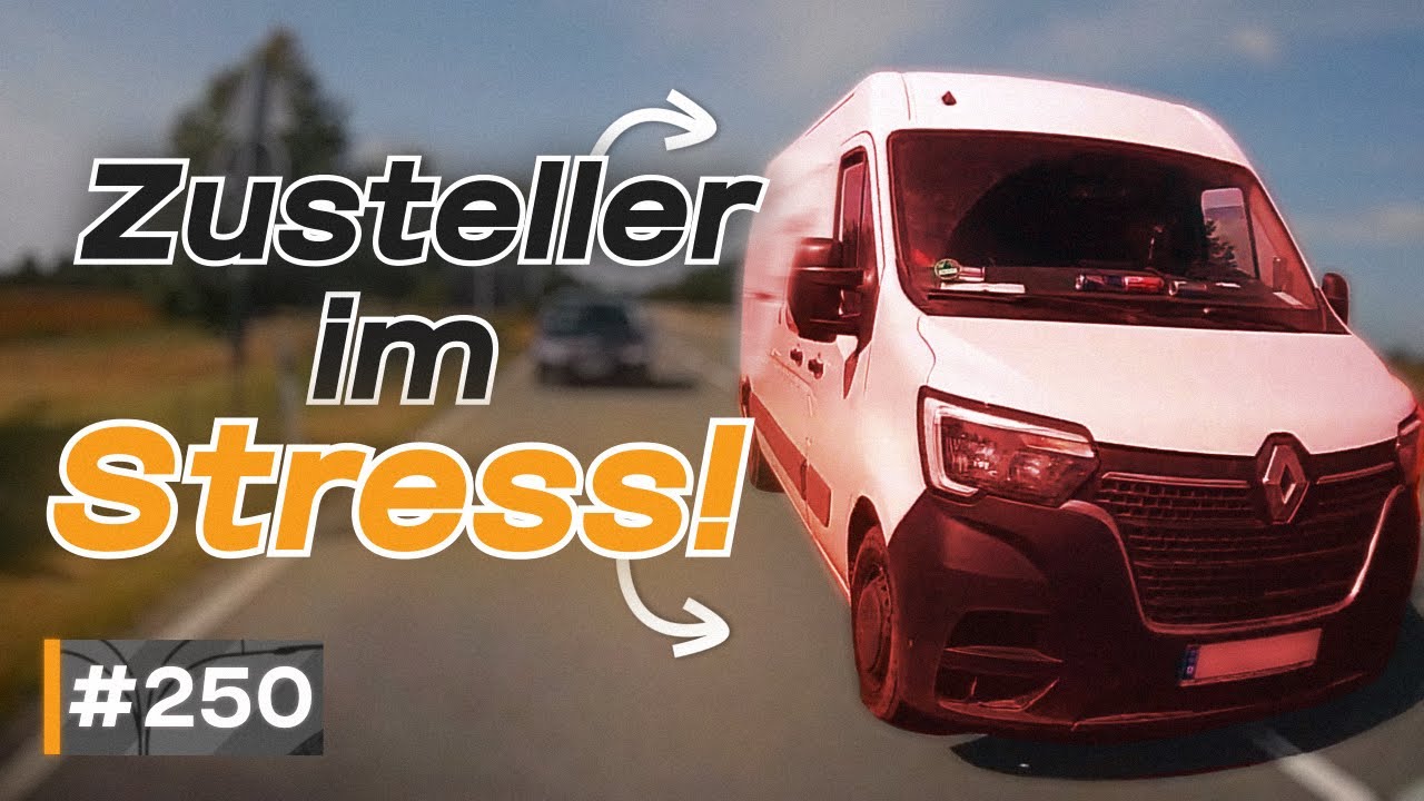Unfall mit LKW, Zusteller stresst rum und Rutschen im Schneematsch! | #GERMAN #DASHCAM | #250