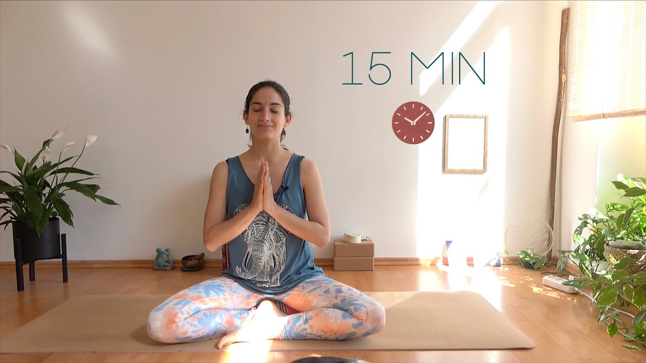 Meditación guiada de 15 minutos para CONECTAR con nuestra Paz interior | Padmavathi Yoga 🪷