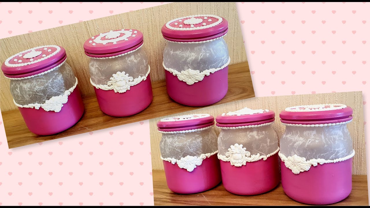 DIY/ Very easy Glass jars Decor / Kitchen decoration idea