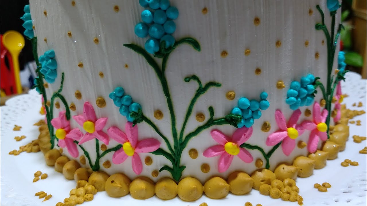 Flores e rosas de chantilly