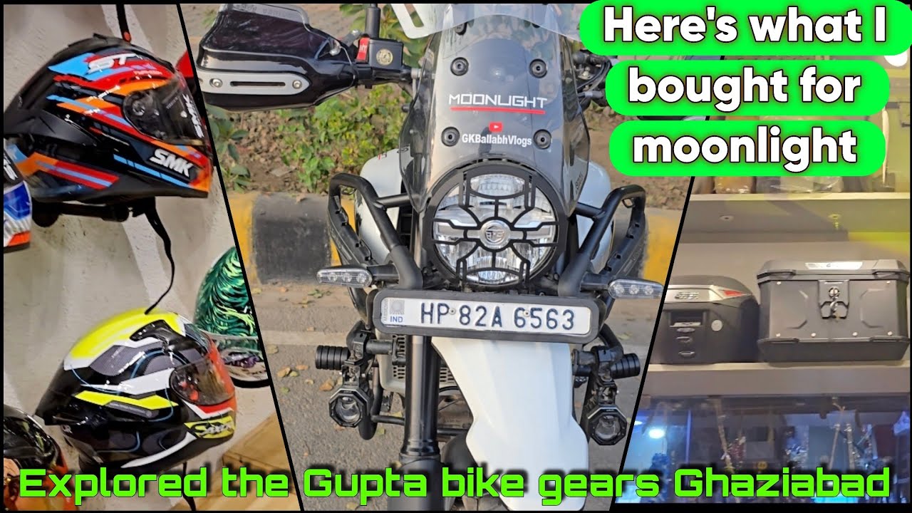 Gupta bike gears Ghaziabad Explored and Bought some accessories for my himalayan 450 bike #viral