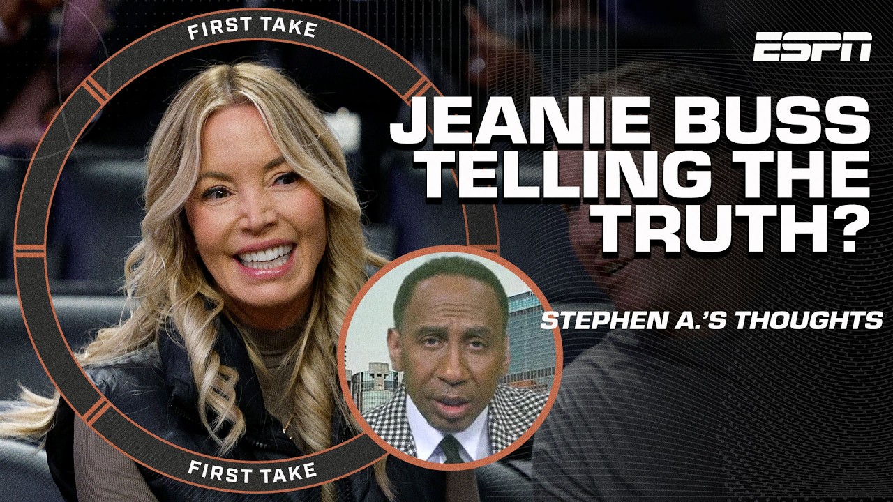 Is Jeanie Buss being TRUTHFUL about the Luka trade? 👀 Stephen A. ISN'T BUYING IT! | First Take