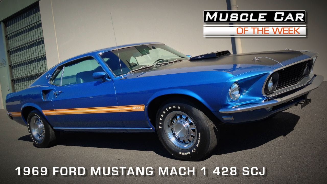 1969 Ford Mustang Mach 1 428 Super Cobra Jet Muscle Car недели, видеоэпизод № 91