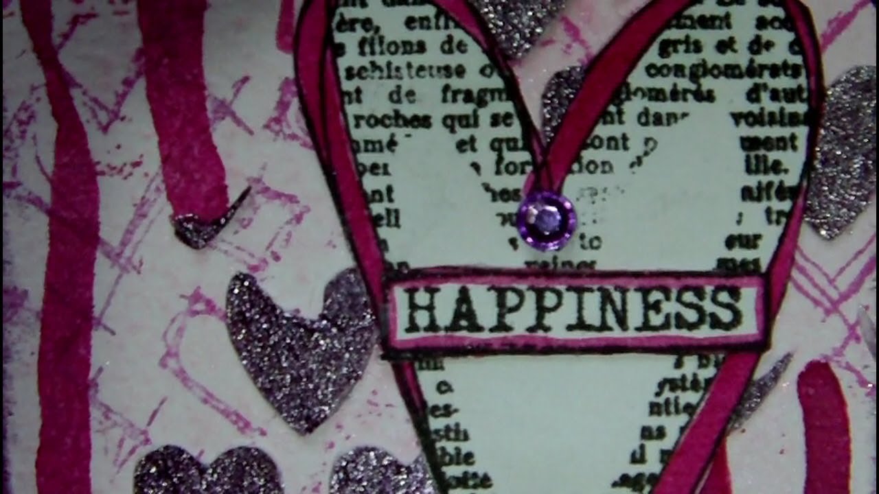 Mixed Media ATC's - Valentine's Trio