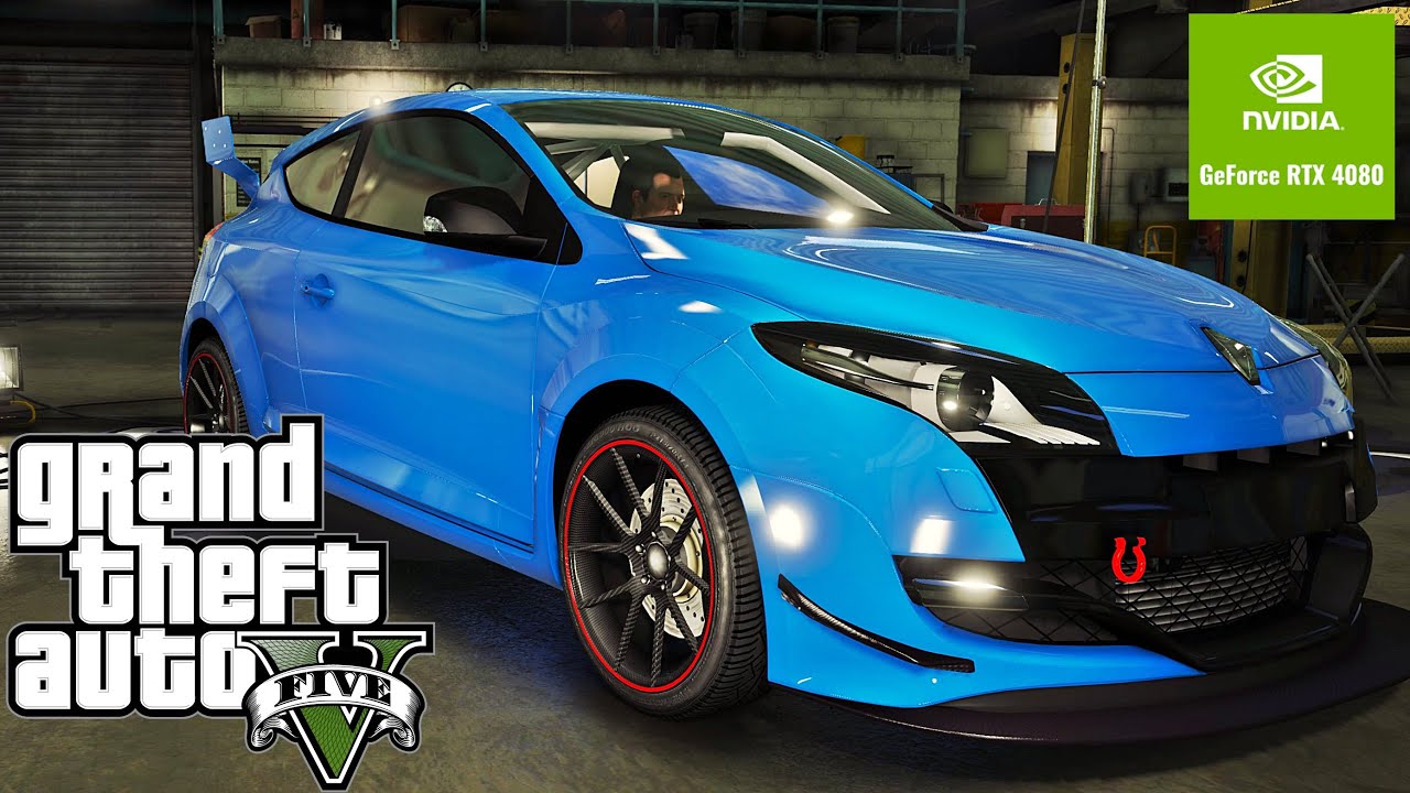 Renault Megane III RS tuning and test drive !! GTA V RTX 4080