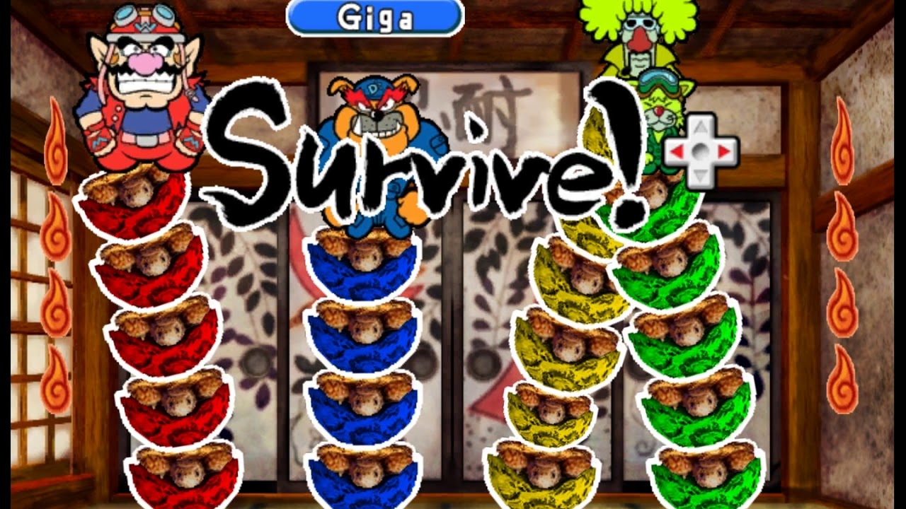 WarioWare, Inc.: Mega Party Games!: Wobbly Bobbly 4 player Netplay 60fps