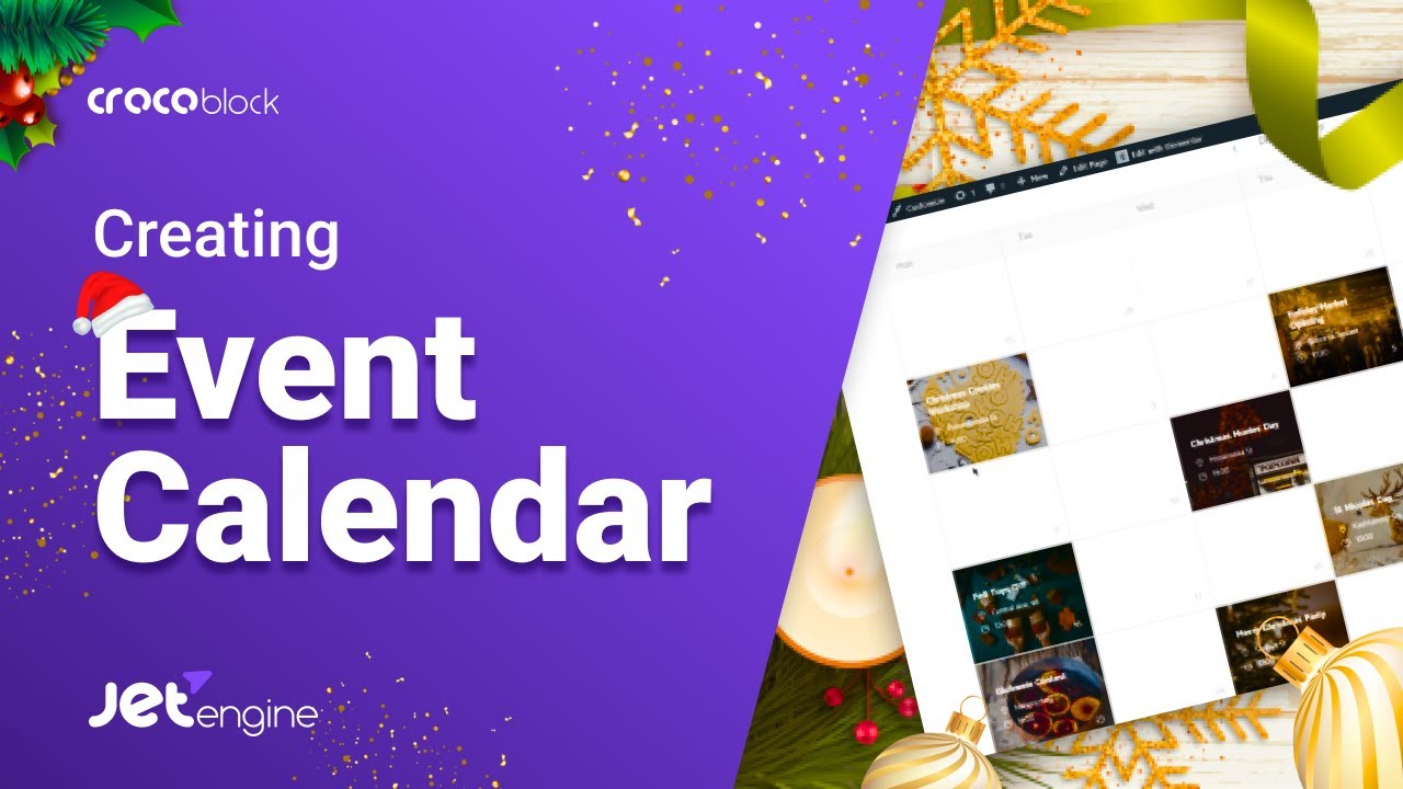 How to create Elementor event calendar | JetEngine plugin