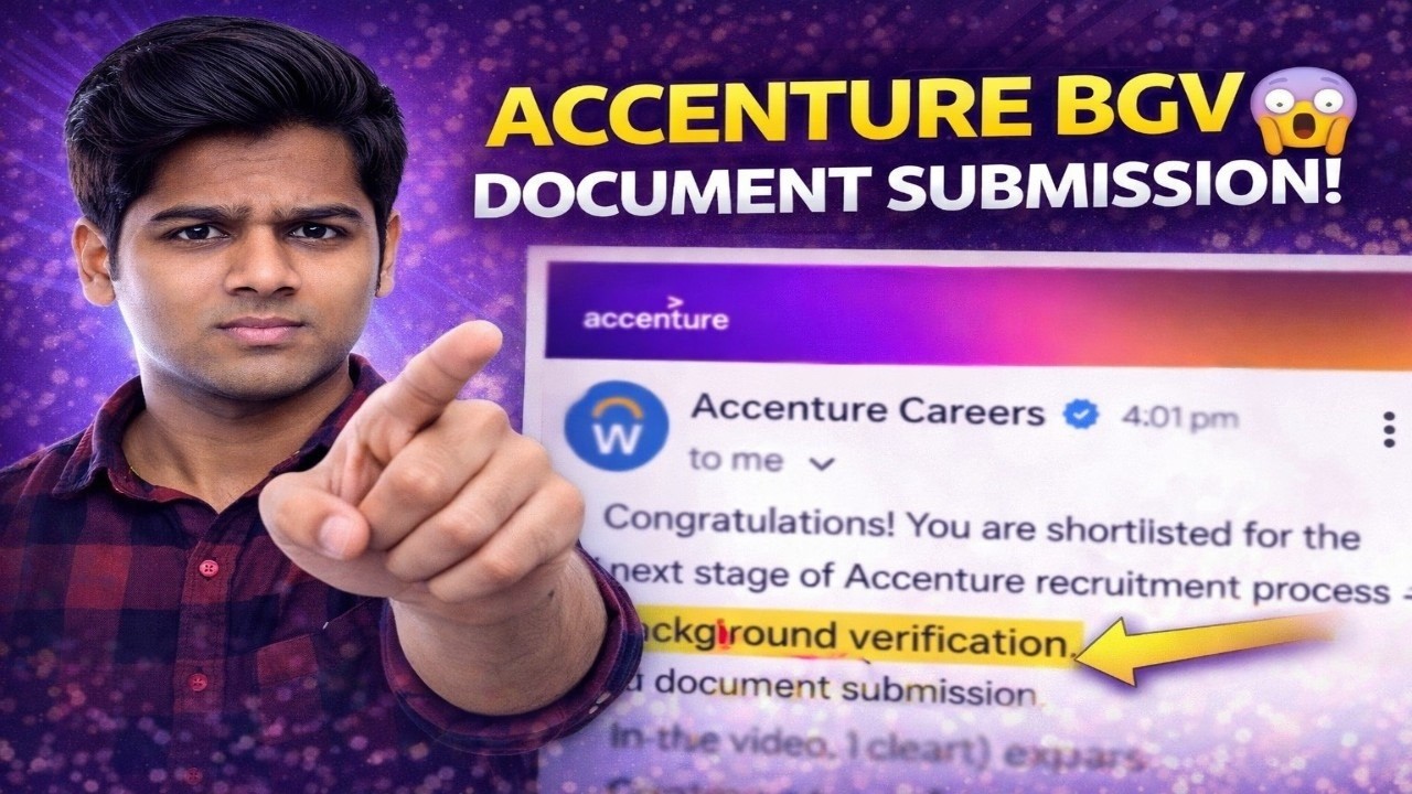 👉 Accenture BGV Stage Explained 😱 Document Submission Process