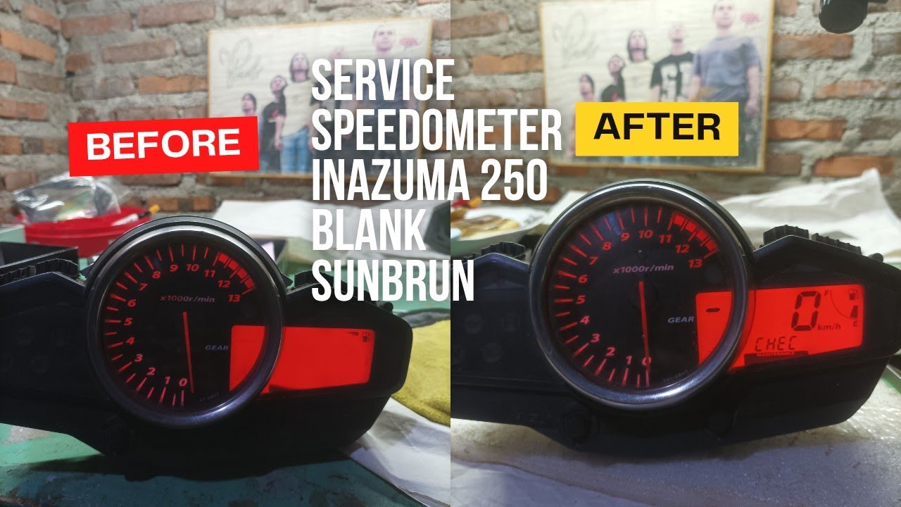 Service speedometer Suzuki Inazuma 250 Blankk sunburn #bengkelkampung #suzuki #sunburn 