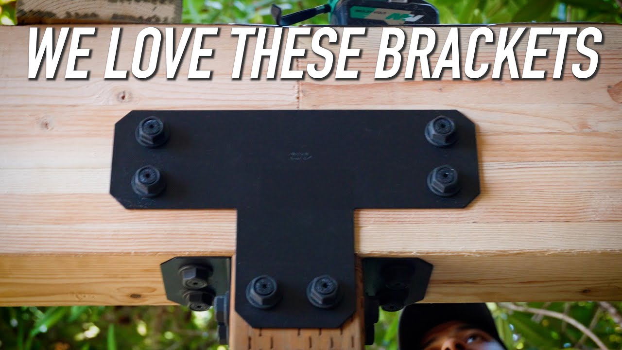 Build Update: Installing A Lot Of Strong Tie Outdoor Accents Post Brackets || Dr Decks