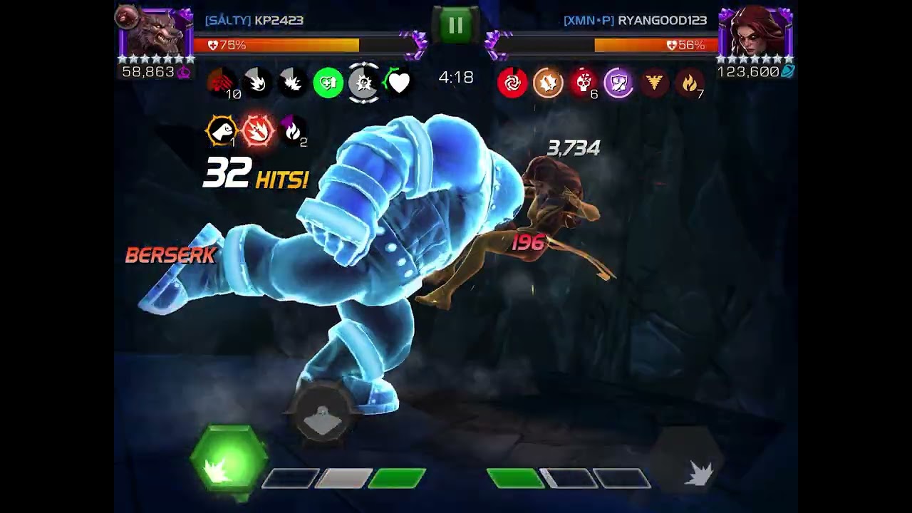 Werewolf by Night vs Dark Phoenix Node 31 Steady Buildup Unblockable/Painful Retreat AW S59 Mcoc