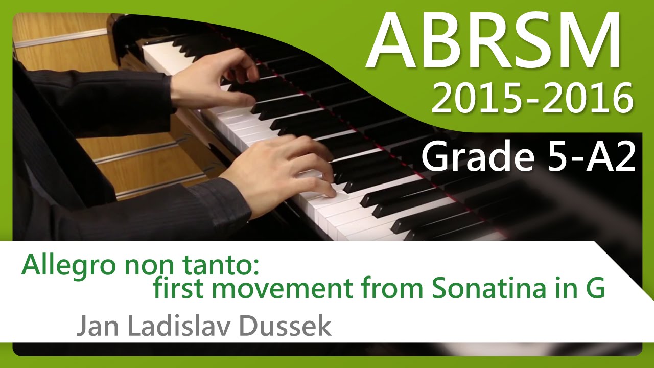 [青苗琴行] ABRSM Piano 2015-2016 Grade 5 A2 Dussek Allegro non tanto: first movement from Sonatina in G