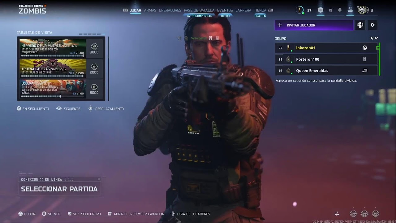 Jugando black ops 7 zombies