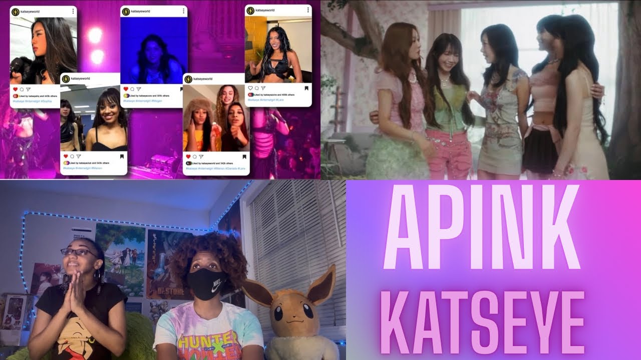 Apink (에이핑크) «Love Me More» и реакция визуализатора KATSEYE «Internet Girl»