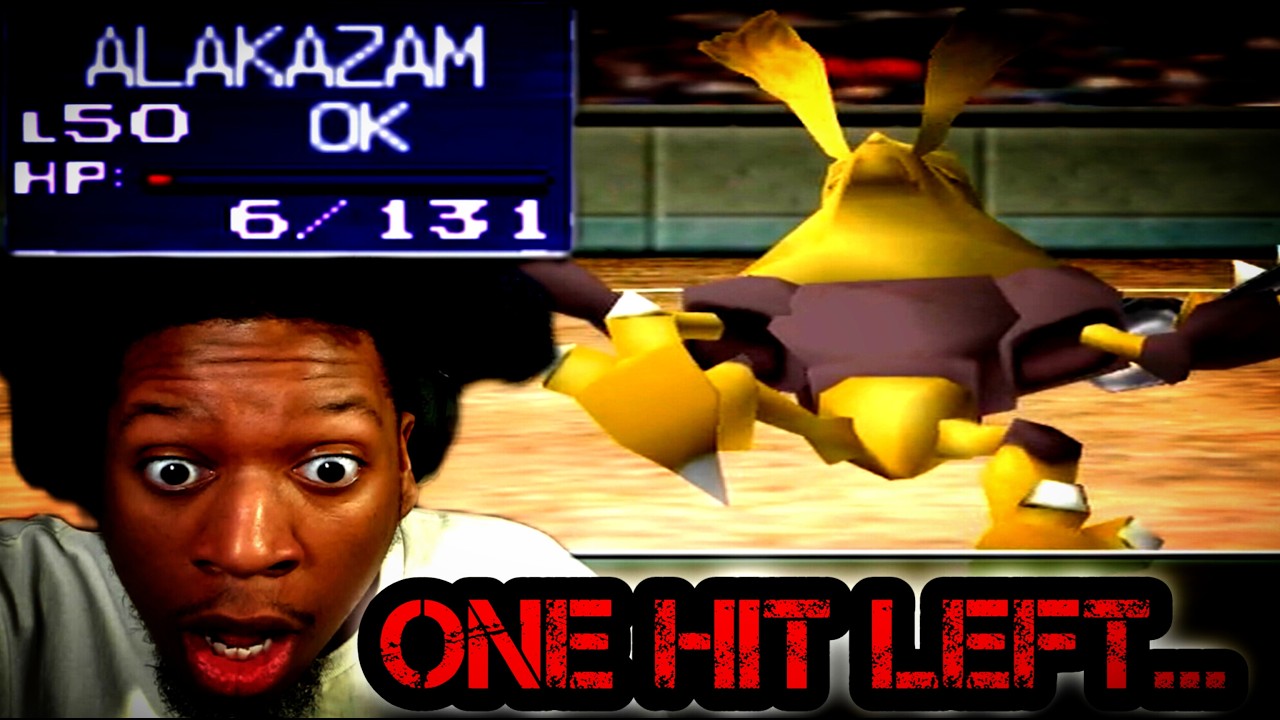 I Swept The Entire Team With 6 HP... | Pokemon Stadium