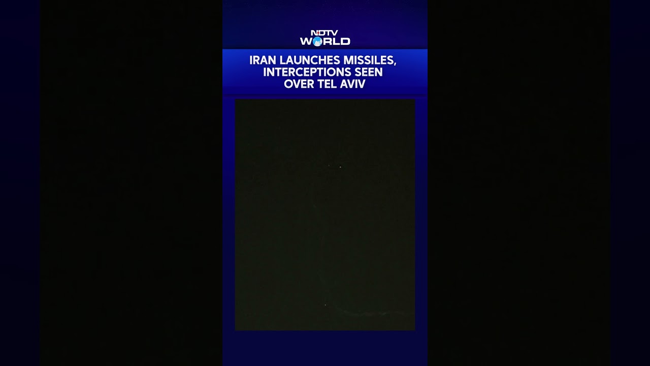 Iran Launches Missiles, Interceptions Seen Across Tel Aviv