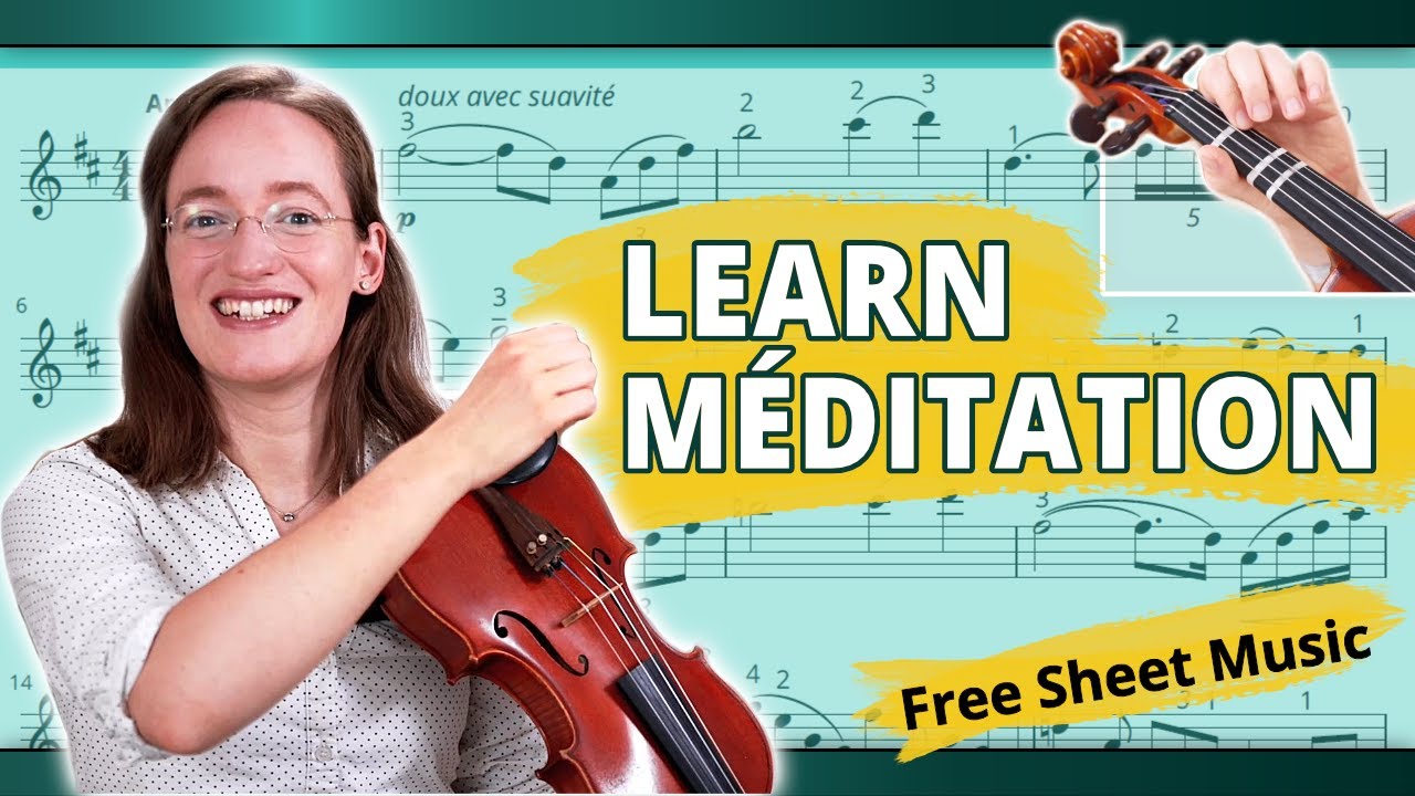 How to Play Meditation from Thais | with FREE Sheet Music | Violin Play Along Tutorial