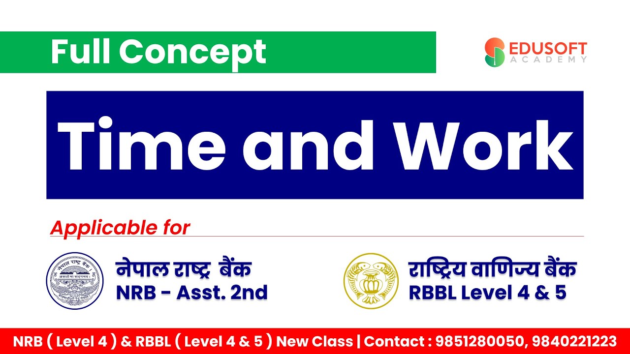 Time and Work | Banking Preparation class in English Medium #nrb #rbbl #bankingpreparationinnepal