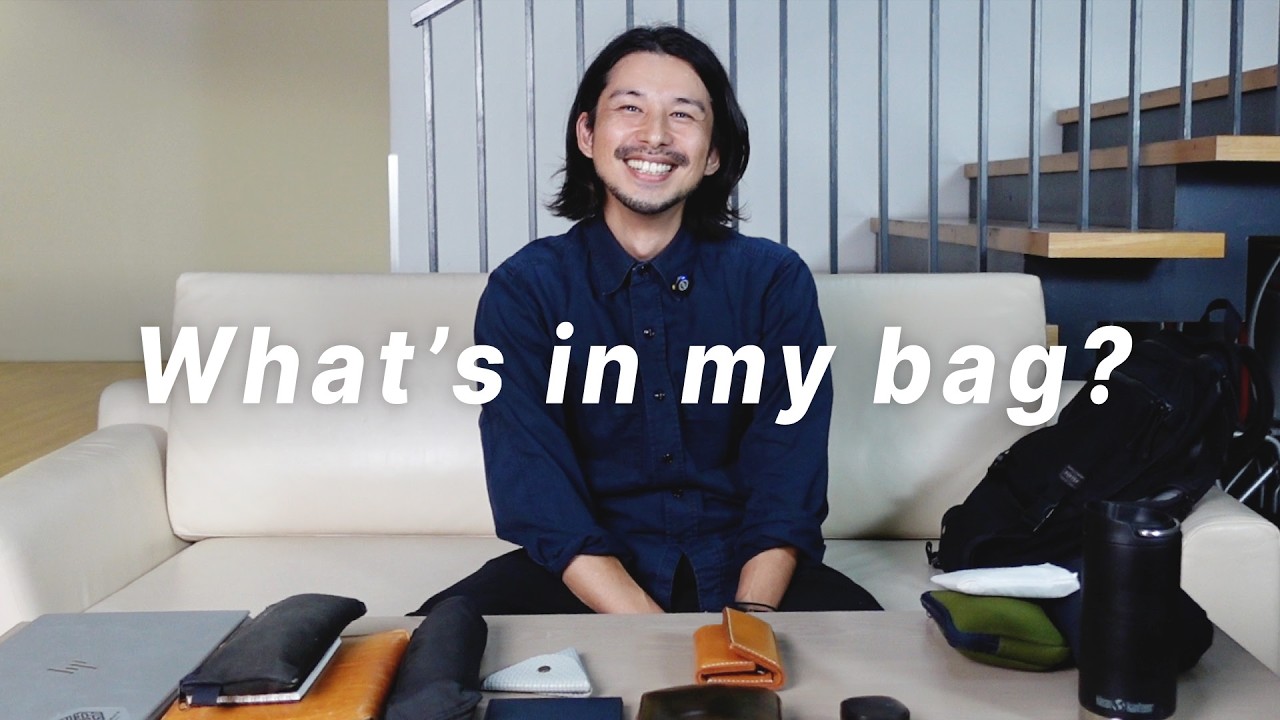 【 What's in my bag? 】こだわり全開！革靴メーカー社員の出勤バッグ大公開👞👜【革小物】