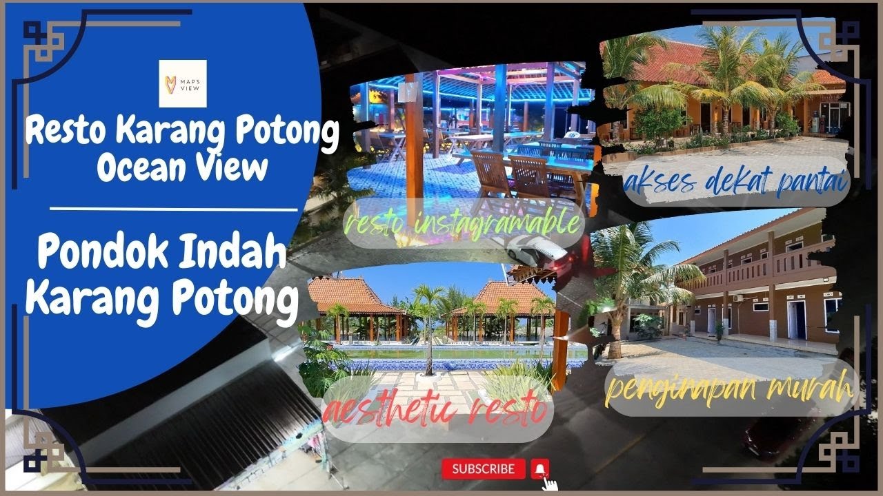 Penginapan Pondok Indah Karang Potong dan Resto Ocean View – Pantai  Cianjur Selatan Jawa Barat
