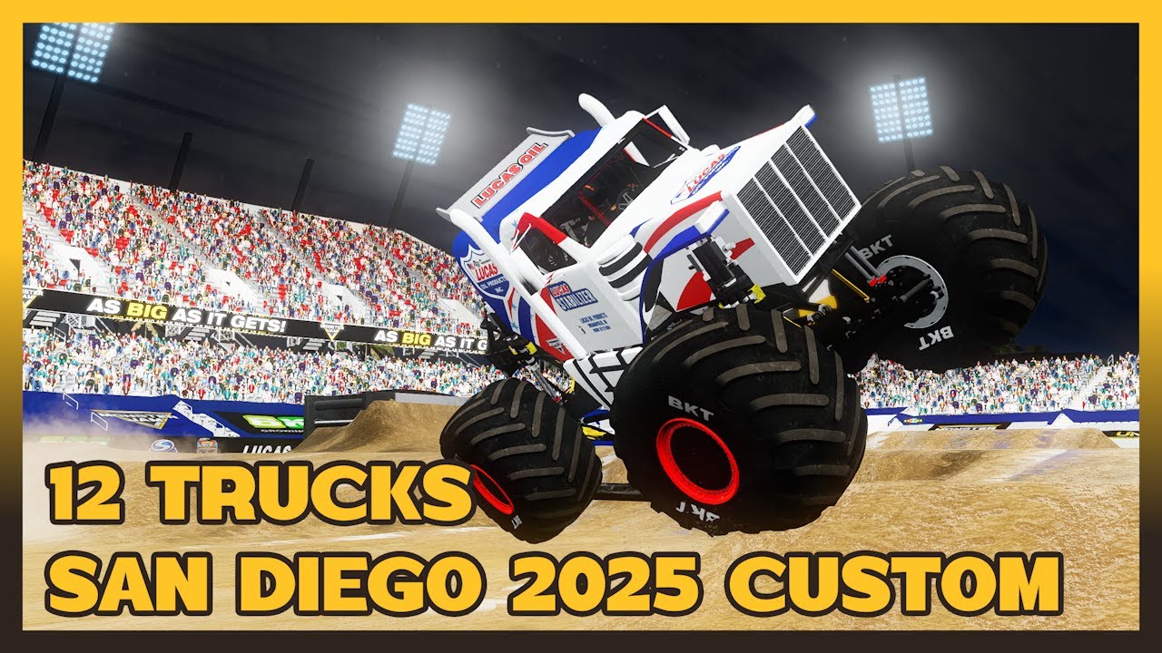 BeamNG.Drive 12 Trucks San Diego 2025 Custom Freestyle - Agolf