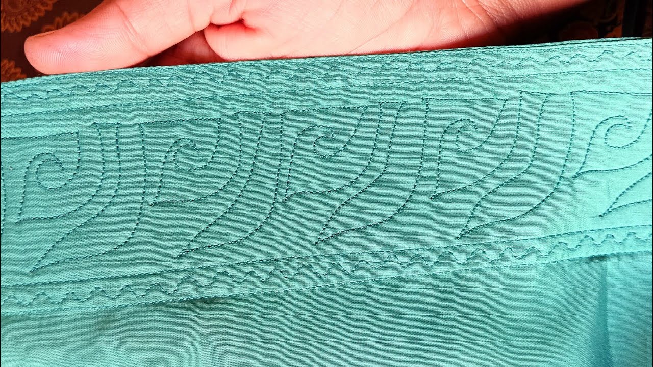 Very Easy & Beautiful Poncha Design - DIY Mohri Design in 10 Minutes#salwarmohri #sewing 