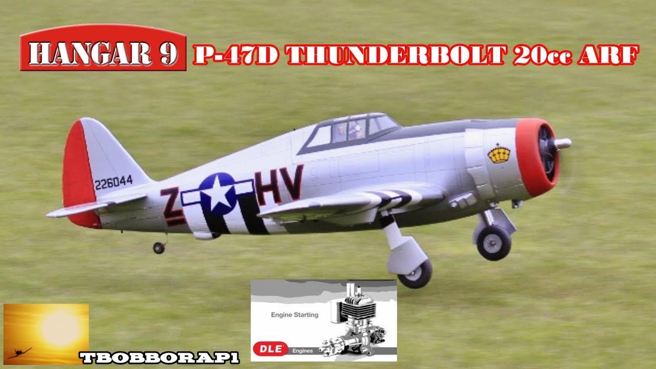H9 P-47D THUNDERBOLT 20cc (1700 W/SPAN) DLE 20cc PETROL - DEANO - 2020