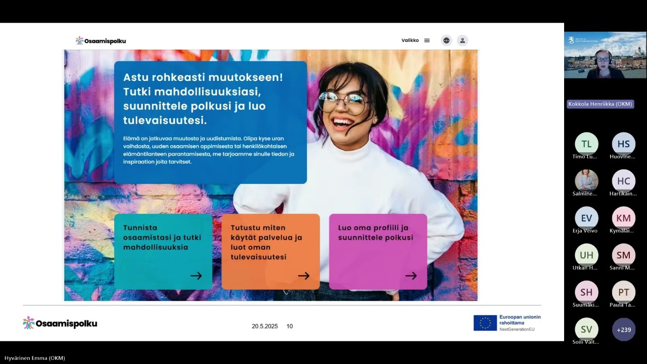 Osaamispolun palveluhakemiston webinaari 20.5.2025
