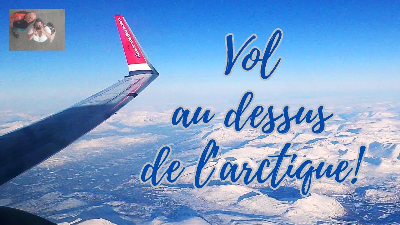 Norvège , vol au dessus du cercle polaire .