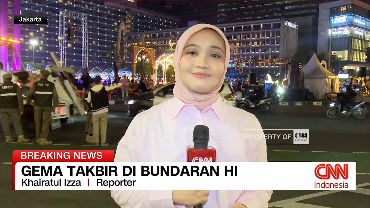 Gema Takbir di Bundaran HI