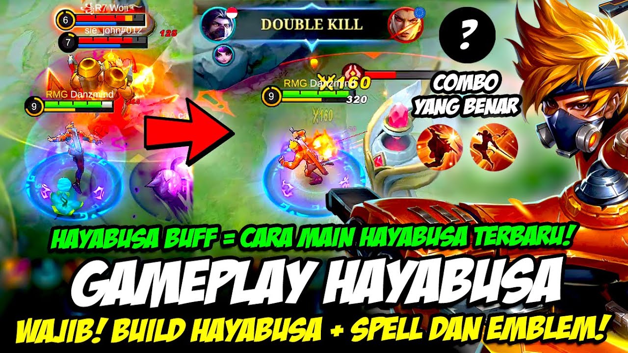 TUTORIAL HAYABUSA BUFF = CARA MAIN HAYABUSA MOBILE LEGEND❗ BUILD HAYABUSA TERBARU❗ GAMEPLAY HAYABUSA