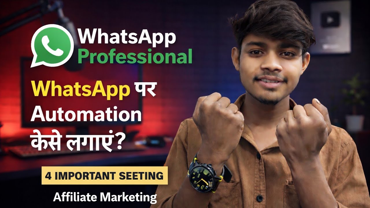 🤯WhatsApp Professional में Automation कैसे लगाएं? | Affiliate Marketing के लिए 4 Important Setting🫵