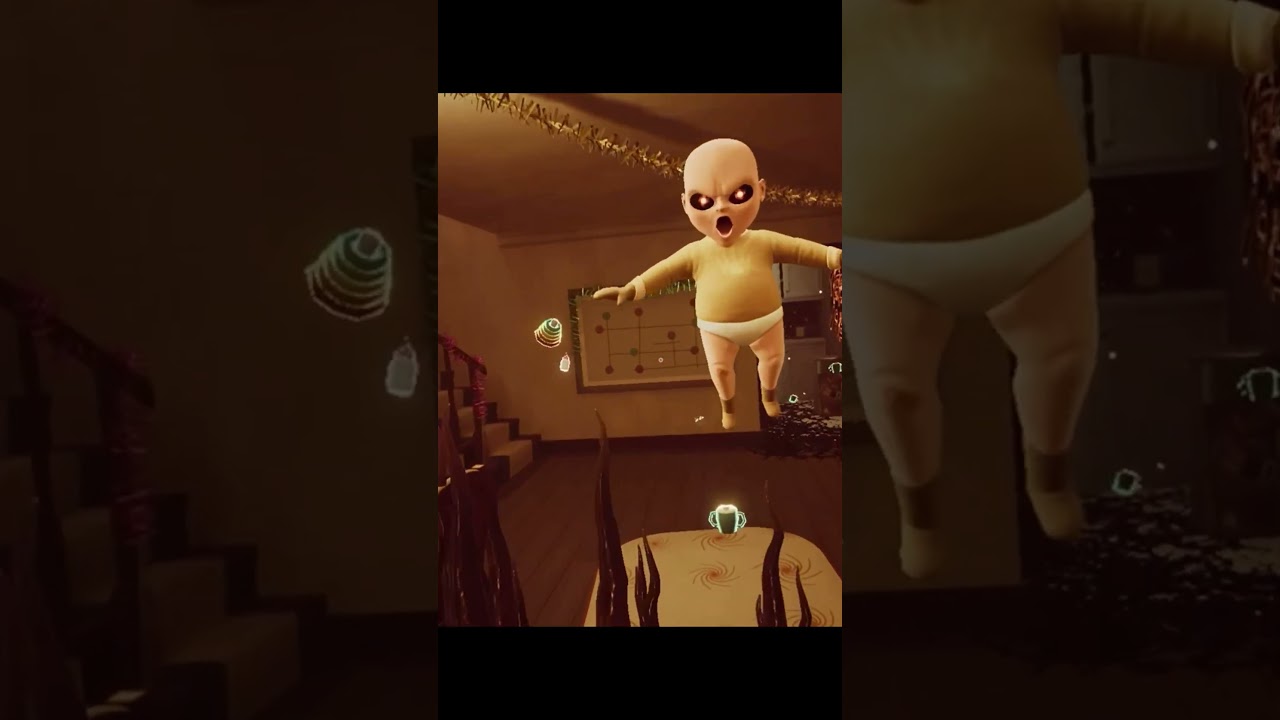 I don’t want to live with him😱New Christmas Update in The Baby in Yellow Horror Game Night 3