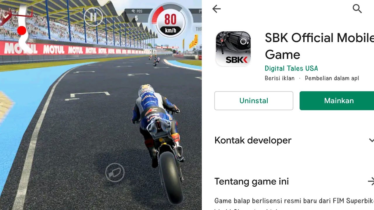 CARA MAIN SBK OFFICIAL MOBILE GAME