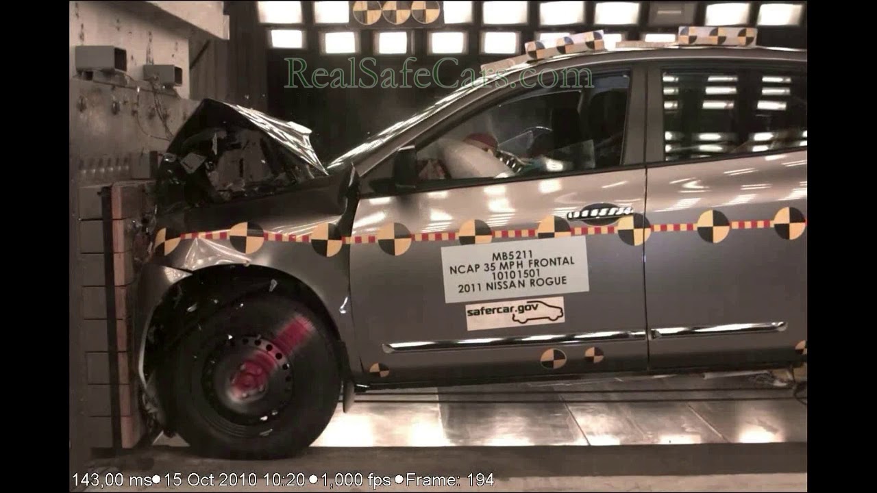 Nissan Rogue (2010-2013) Crash Tests (Side-Pole, Front, Side)