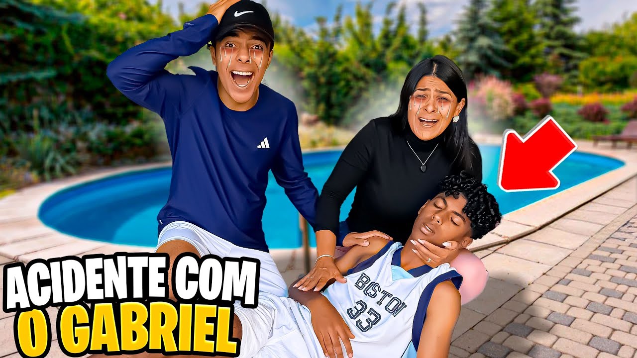GABRIEL SOFREU UM ACIDENTE NA PISCINA! *veja 20 minutos sem corte de tudo que aconteceu