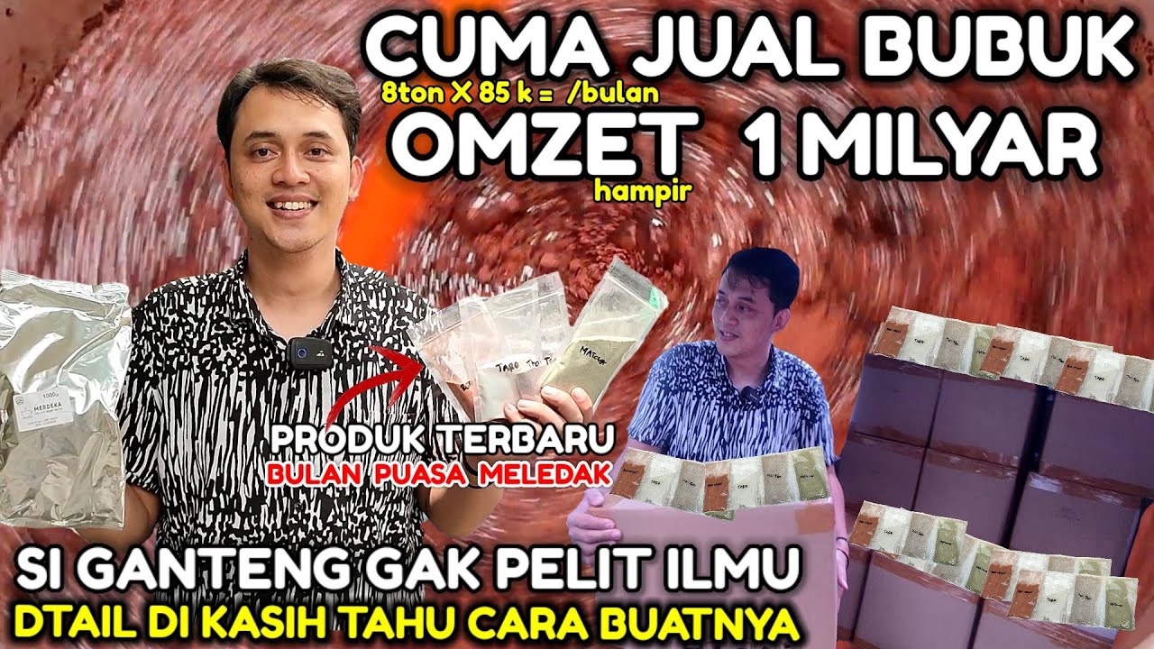 CUMA JUAL BUBUK DOANG LUDES 8 TON MODAL SEUPRIT OMSET hampir 1 MILYAR | GRATIS DI AJARIN | IDE USAHA