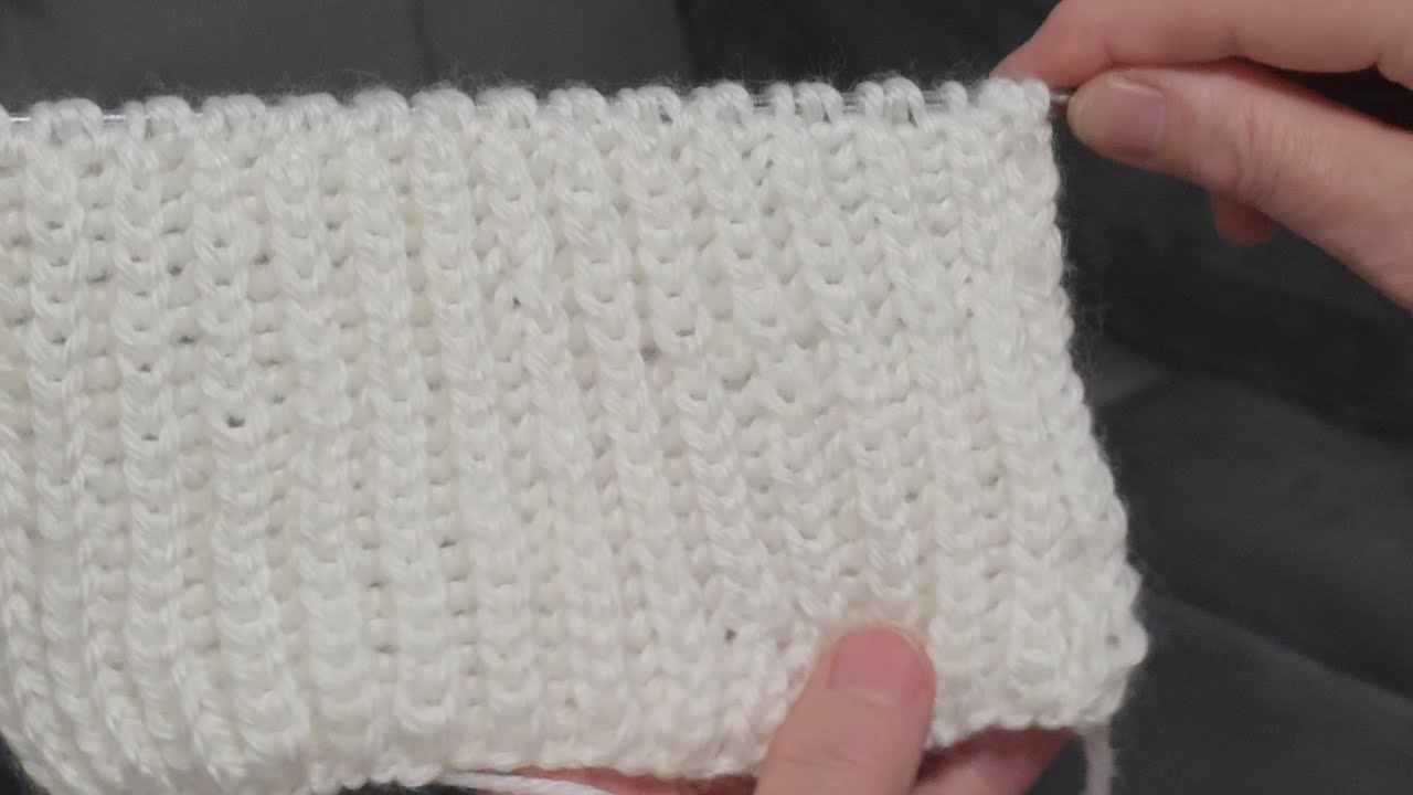 English rib stitch pattern.#