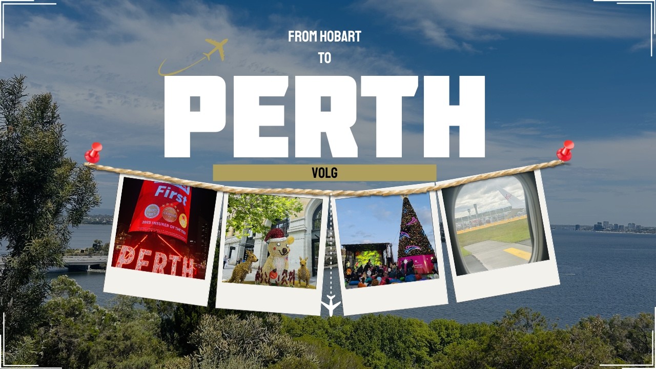 一天之内经历两个季节，离开霍巴特飞往珀斯的volg