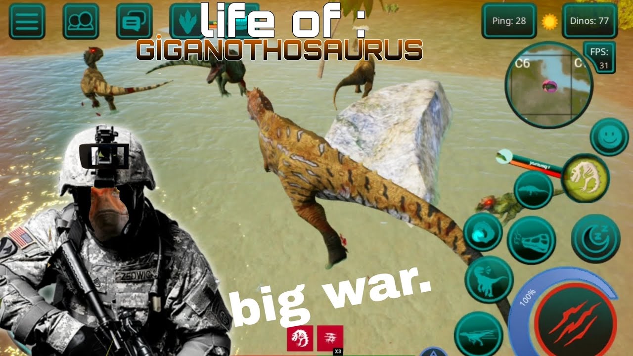 life of giganothosaurus ! [THE CURSED ISLE] #thecursedisle #theisle #dinosaur #pathoftitans