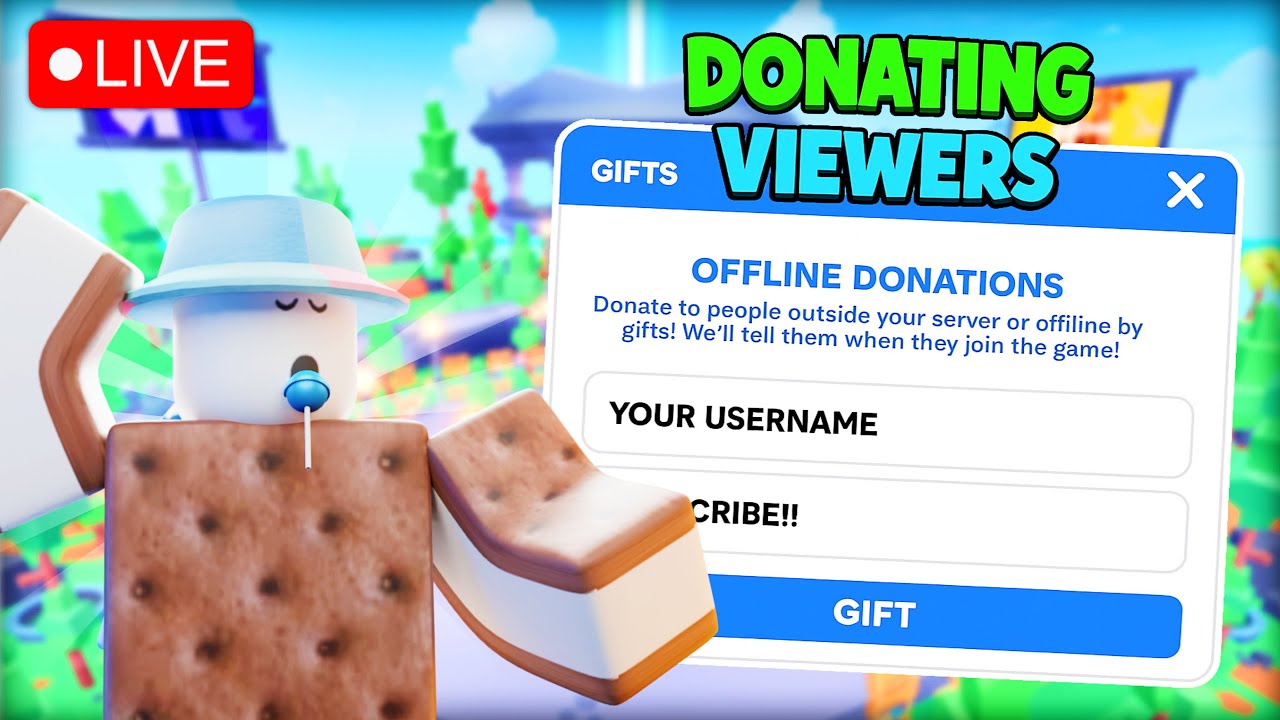 🔴 Donating Robux to Viewers LIVE in PLS DONATE! 💸