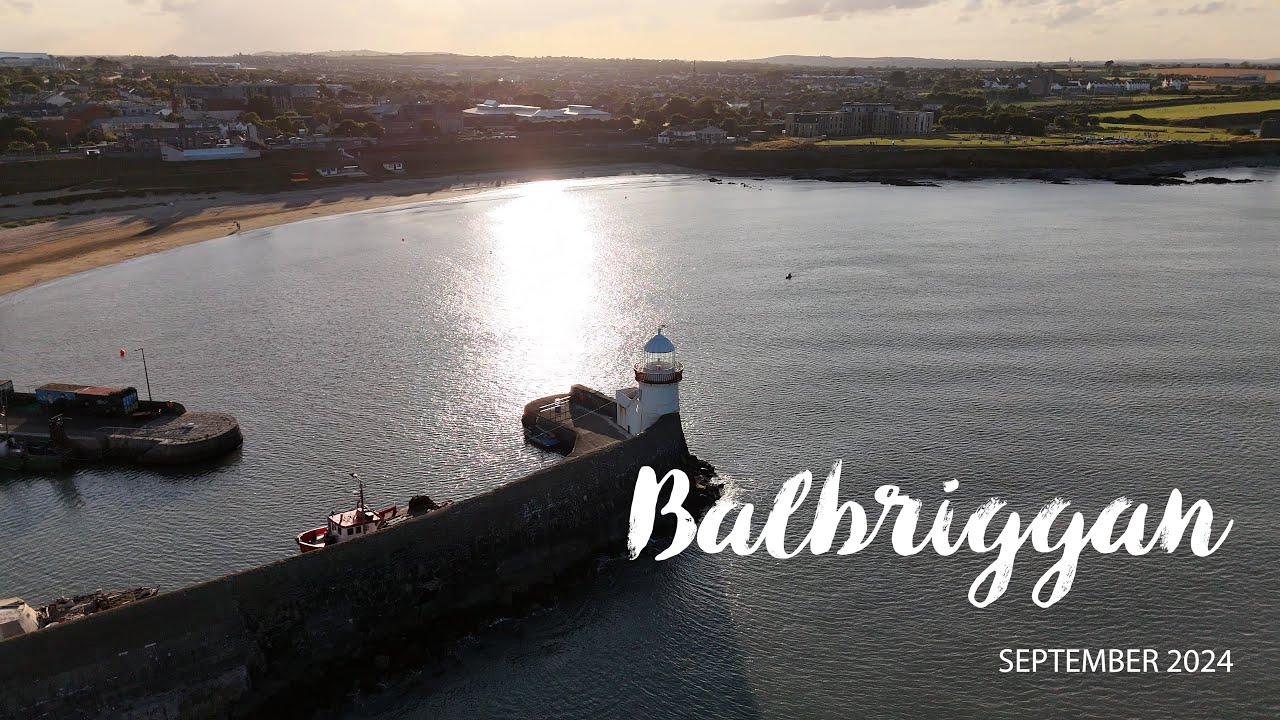 Balbriggan, north Dublin. Enjoy a Drone Flight in a beautiful sunny afternoon.