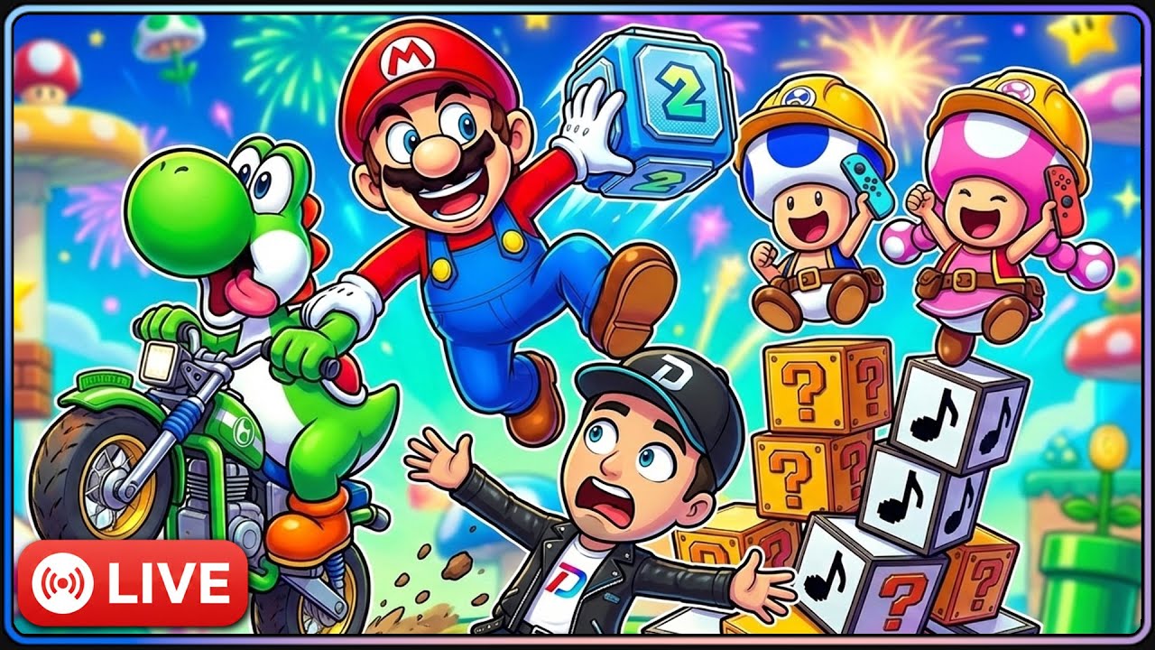 🔴 LIVE 🏁 VS-Online-Turnier 👷 Eure Level + 🎲 Party Mario Kart World, MM2 & Mario Party Jamboree