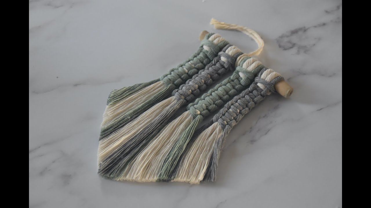 How to Make a Macrame Car Mirror Hanging