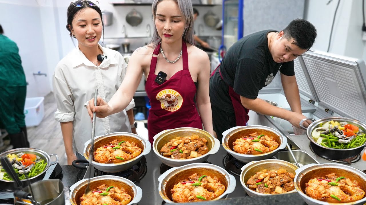 Bàng hoàng Chủ Cơm Nồi Đất chơi lớn bán lẩu cá 99 ngàn hoành tráng topping đồ ăn tươi ngon hiếm thấy