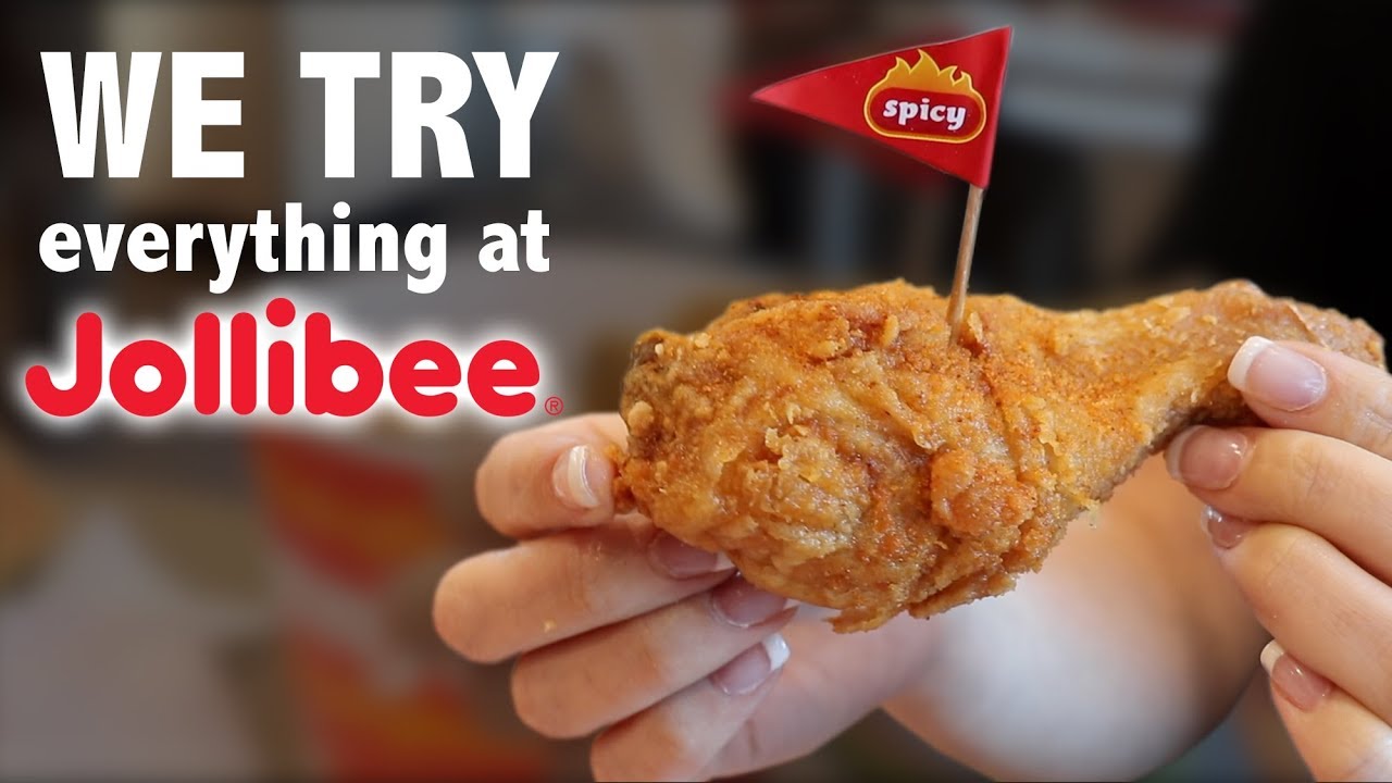WE TRY EVERYTHING AT JOLLIBEE (MUKBANG)