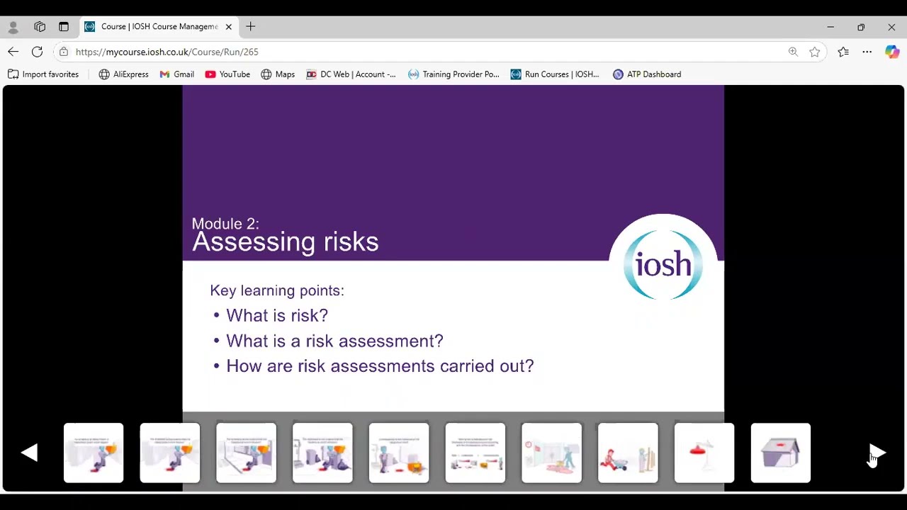 المحاضرة  الثالثة لشرح كورس الايوش الادارة بأمانBassem Amralla -  IOSH MANAGING  SAFELY