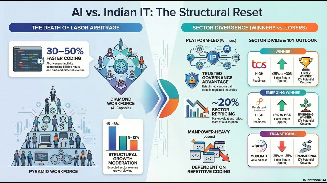 AI vs Indian IT Sector: Structural Reset or Secular Reinvention? | Full Analysis